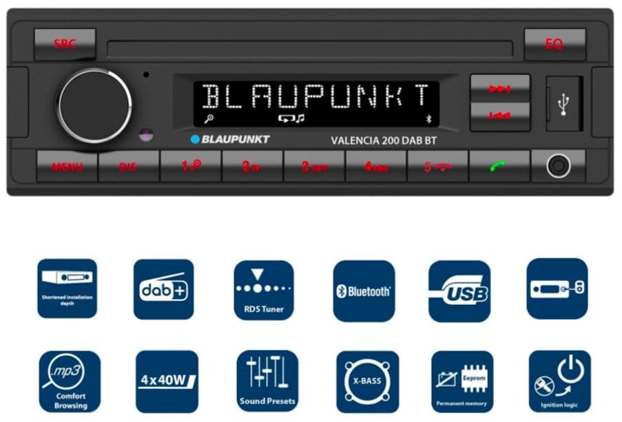 Blaupunkt Radio Nürnberg 200 DAB BT | DAB | Bluetooth | USB – 227207491